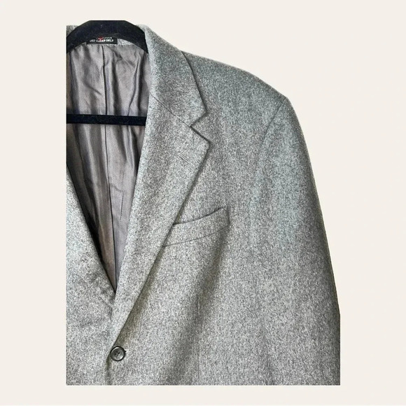 Men’s OSCAR DE LA RENTA DOUBLE BREASTED BLAZER‎ GRAY IN COLOR SIZE 40 - Picture 3 of 11